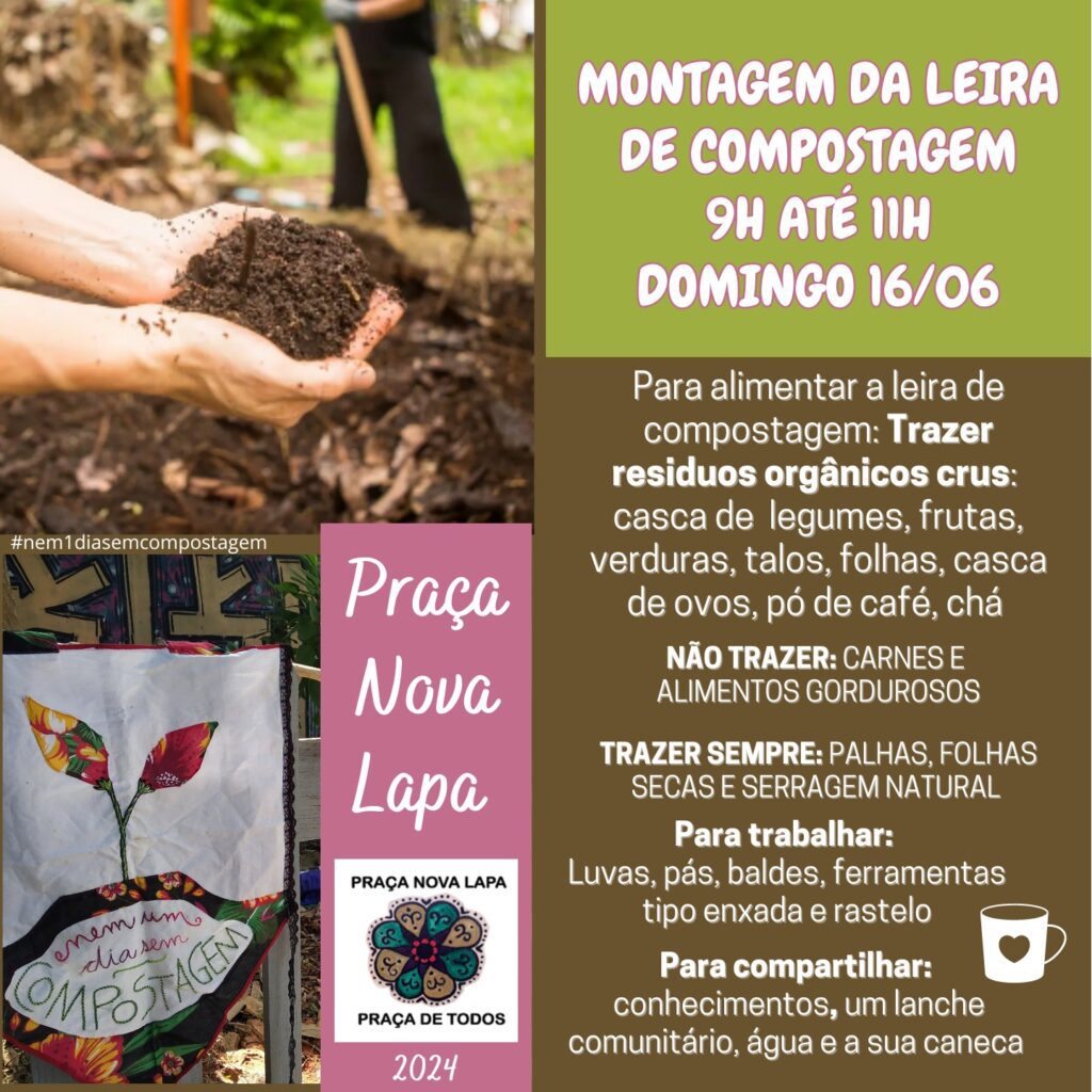 Terceiro passo para compostagem