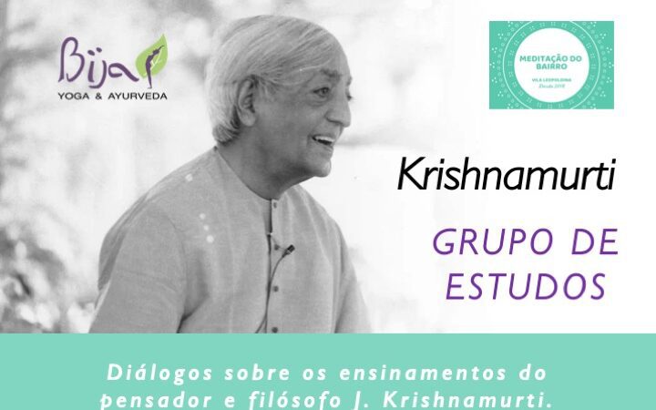 Krishnamurti ganha grupo de estudos no Bija Yoga