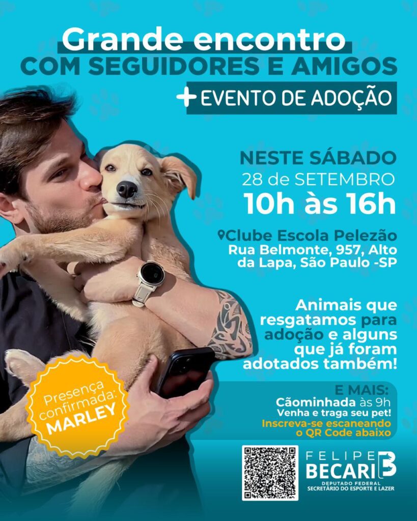 Clube Pelezão promove Cãominhada e adoção de animais