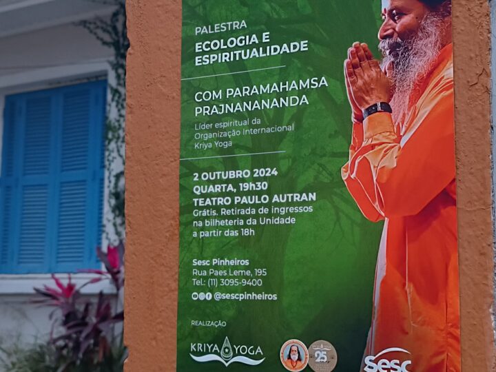 Instituto Kriya Yoga apresenta Ecologia e Espiritualidade no Sesc Pinheiros