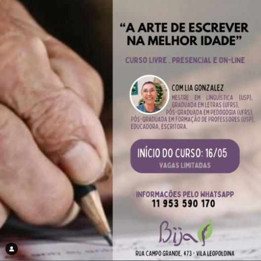 A arte de escrever e registrar memórias afetivas.