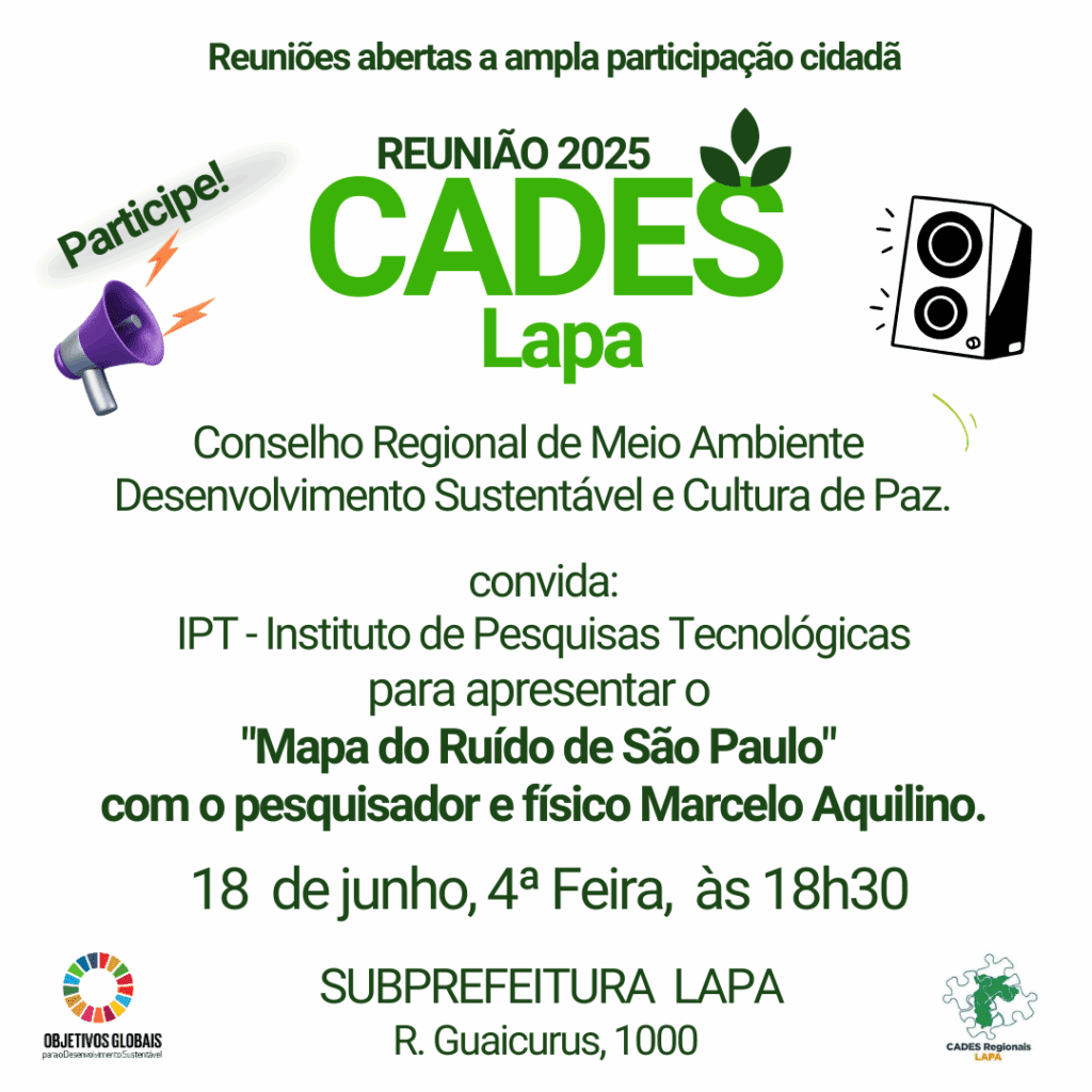 Conselho recebe pesquisador especialista em ruído urbano e incomodidade sonora.
