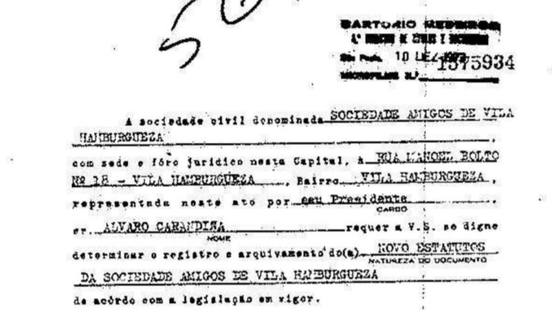 Vida longa à Sociedade Amigos da Vila Hamburguesa: Parte 1- Estatutos
