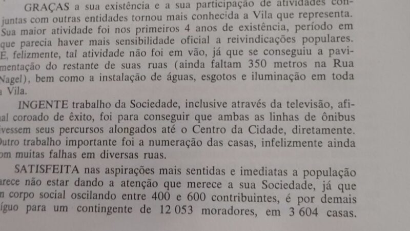 Série Vida longa à Sociedade Amigos da Vila Hamburguesa: Parte 3 – Por uma entidade participativa